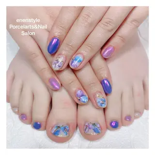ミディアム ネイル 🐾enen style 🐾のネイルデザイン