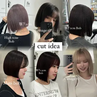 ショート カラー 抜け感レイヤー︴ ニュアンスカラーのヘアスタイル