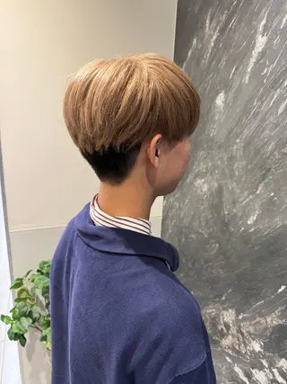 カラー メンズ 優菜🎀メンズパーマ /ハイトーンカラーのヘアスタイル