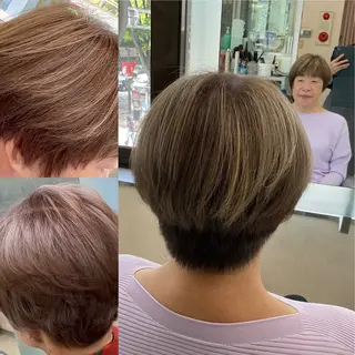 ショート カラー au美容室 栄矢場町のヘアスタイル