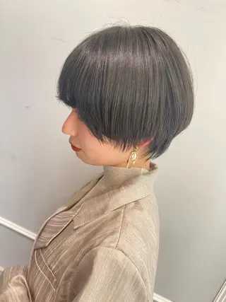 ショート 美髪矯正透明感カラー 江川 和輝のヘアスタイル