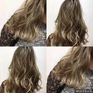 ロング カラー 海外風レイヤーカット 👑店長 平松 由のヘアスタイル