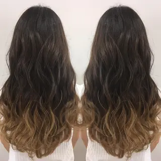 セミロング ロング カラー 髪質改善 中川 翔のヘアスタイル
