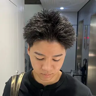 ショート カラー パーマ メンズ 🔥メンズ 特化🔥菊水皐暉🔥のヘアスタイル