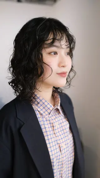ミディアム BELO OSAKA カエデのヘアスタイル