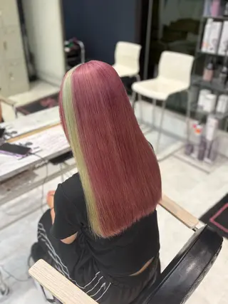 ロング カラー 色落ち綺麗🩰ハイ トーン🎀RINKAのヘアスタイル