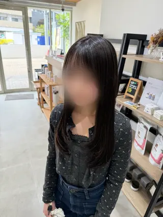 ロング 島 歩那のヘアスタイル