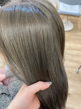 セミロング カラー レイヤーカット⭐︎ 韓国ヘア⭐︎YUKAのヘアスタイル