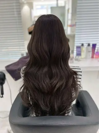 ロング カラー 🍀透明感ブラウン sakura🍀のヘアスタイル