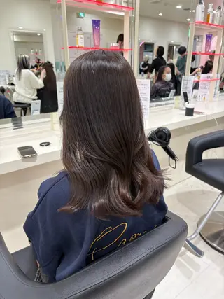 セミロング カラー ヘアアレンジ 💟RINNA 艶カラー💟のヘアスタイル