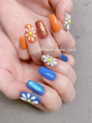 ネイル モチの良さ◉ フィルインネイル♡のネイルデザイン