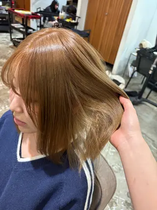 セミロング カラー 西平 光大のヘアスタイル
