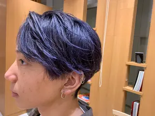ショート カラー ARMONY秋山輝也 コテ巻き風パーマ特化のヘアスタイル