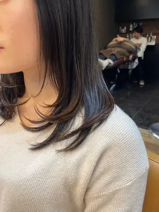 セミロング レイヤースタイル⭐️ 村上のヘアスタイル