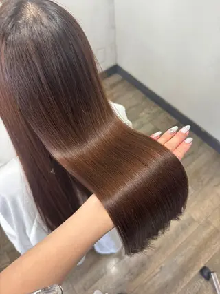 ミディアム カラー Rena/韓国 /ワンホンヘアのヘアスタイル