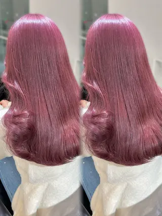 セミロング カラー 盛れる顔周り🤍渋谷 Risa🎀のヘアスタイル