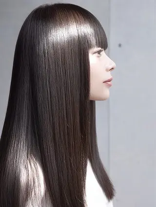 ロング 絶対綺麗な暖色カラー 🎯あります✨増渕✨のヘアスタイル