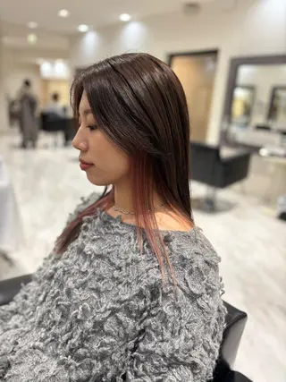 セミロング カラー こころ🎀/ ボブ、透明感カラーのヘアスタイル