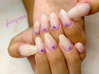 ネイル glassy waveのネイルデザイン