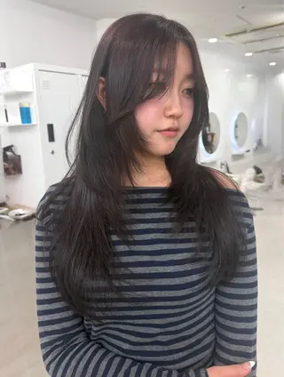 ロング カラー 大阪梅田/ イマムラミヅキのヘアスタイル