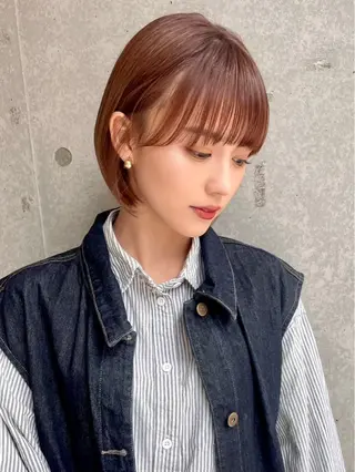 ショート 🦋盛れるレイヤー/ ベージュ/Ryugaのヘアスタイル
