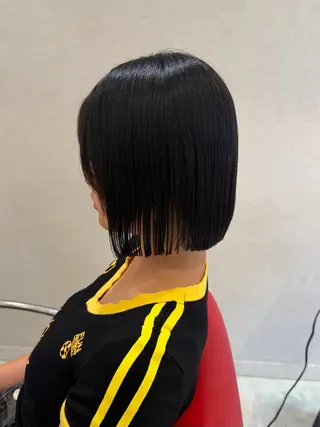 ミディアム ボブ／ストレート🎀 harukaのヘアスタイル