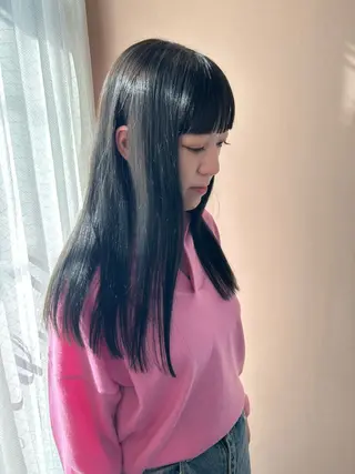 ロング カラー hubhair レイヤー/透明感のヘアスタイル