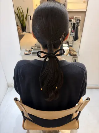 ロング ✨色持ちの良い艶 カラー✨蟹江真世のヘアスタイル