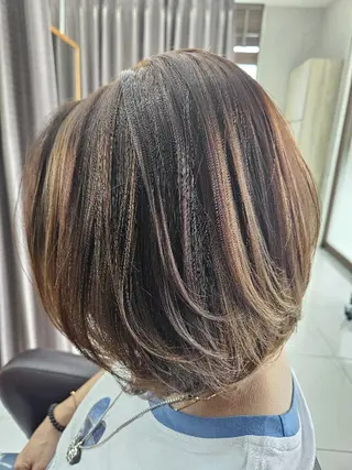 ショート カラー パーマ 【GRANDEUR】 Matsuiのヘアスタイル