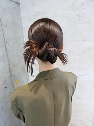 ヘアアレンジ はやしほのか| ヘアセット×カラーのヘアスタイル