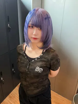ミディアム 似合わせカット/ デザインカラー🦄のヘアスタイル