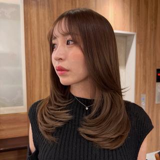 ミディアム カラー 🌼レイヤーカット |新宿|樽見琴里🌼のヘアスタイル