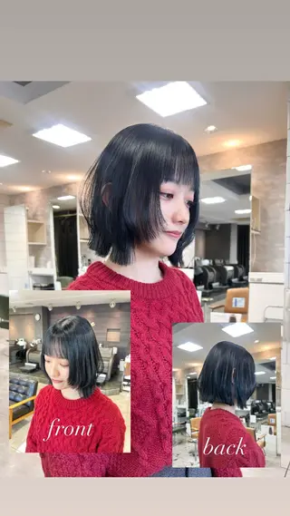 ミディアム レイヤー/艶髪カラー 森本くるみのヘアスタイル