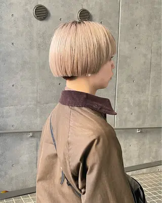ショート カラー 🌈メンズパーマ🌈 メンズカットアリサのヘアスタイル