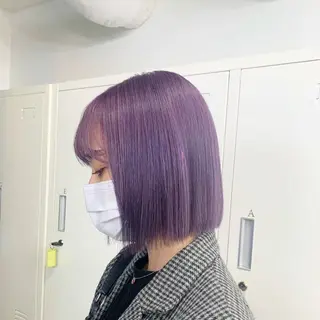 ミディアム カラー 赤みゼロ/透明感 カラー🌿KANTAのヘアスタイル