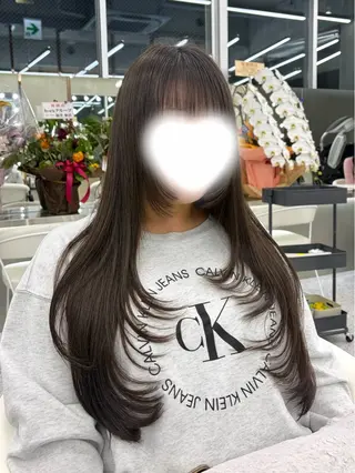 ロング 大宮🤍縮毛矯正 レイヤー🪽なるのヘアスタイル