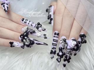 ネイル K.bi_nail ネイル長さ出し専門店のネイルデザイン