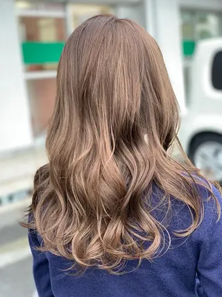 セミロング カラー IORI #韓国ヘア#髪質改善のヘアスタイル