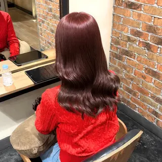 ミディアム カラー 芦刈 咲来のヘアスタイル