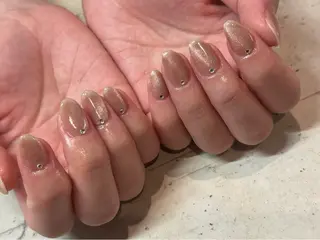 ネイル 韓国/ワンホン/長さ 出しつけ放題🎀のネイルデザイン