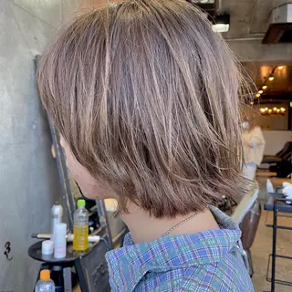 ショート カラー ヘアアレンジ 【ダメージレス施術】 【透明感】北村 拓也のヘアスタイル
