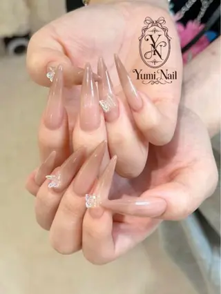 ネイル YumiNail 長さだし&ハンドケアのネイルデザイン