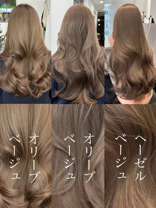 ロング カラー Ardore 韓国風カラー大阪のヘアスタイル