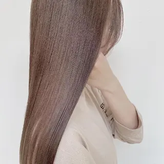 セミロング カラー ヘアアレンジ 透明感/レイヤー 🇰🇷tomonaのヘアスタイル