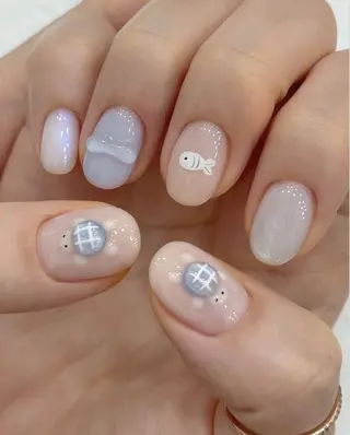 カラー Pun Sora Nailのネイルデザイン