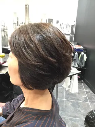 ミディアム Annon プライベートサロンのヘアスタイル