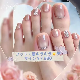 ネイル ラベンダー💖日暮里 ルル💖ネイルのネイルデザイン