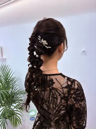 ロング ヘアアレンジ キッズ ヘアセット/六本木 Yukaのヘアスタイル