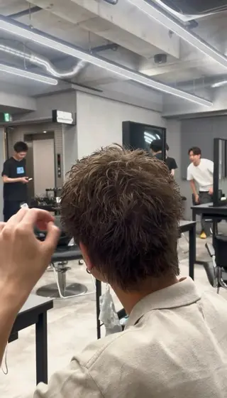 ショート カラー メンズ 水野 ハルトのヘアスタイル