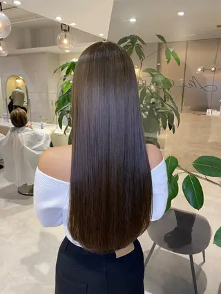 ロング カラー 透明感カラー🌿 グレージュ🐺陽介のヘアスタイル